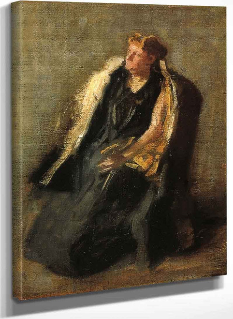 Portrait Of Mrs. Hubbard (Sketch) By Thomas Eakins