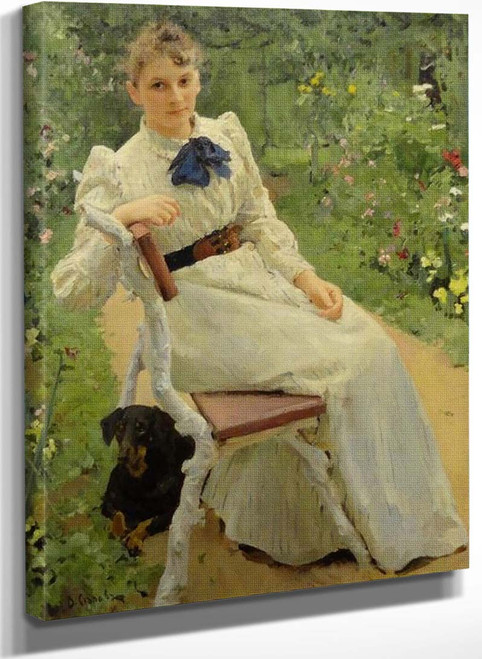 Portrait Of Olga 1 By Valentin Serov
