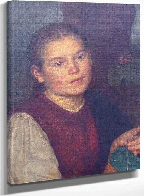 Portrait Of Sister Agatha By Hans Thoma
