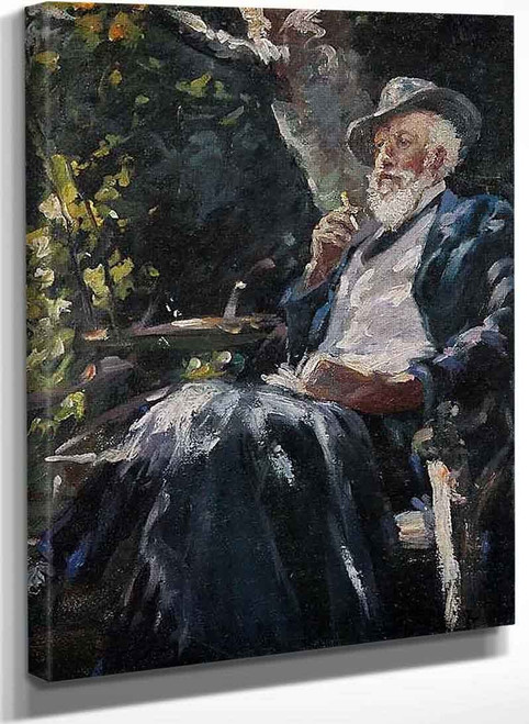 Portrait Of The Danish Painter And Poet Holger Drachmann By Michael Peter Ancher