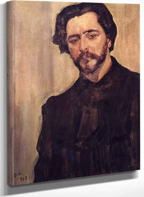 Portrait Of The Writer Leonid Andreev By Valentin Serov