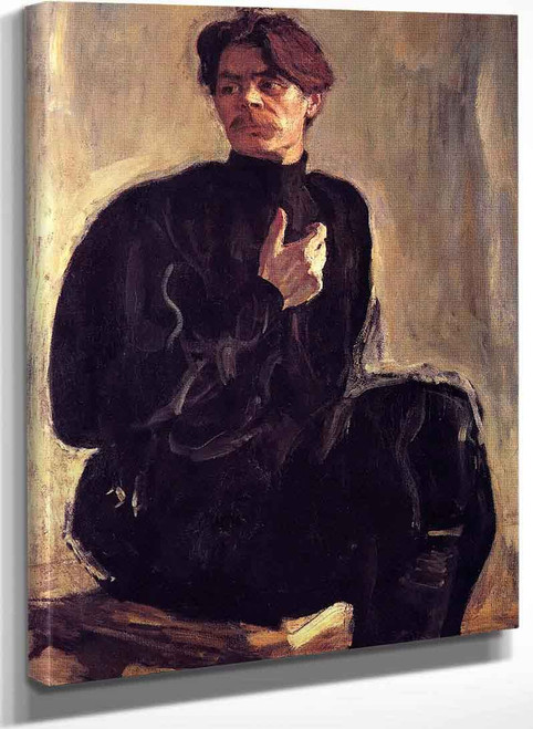 Portrait Of The Writer Maxim Gorky By Valentin Serov