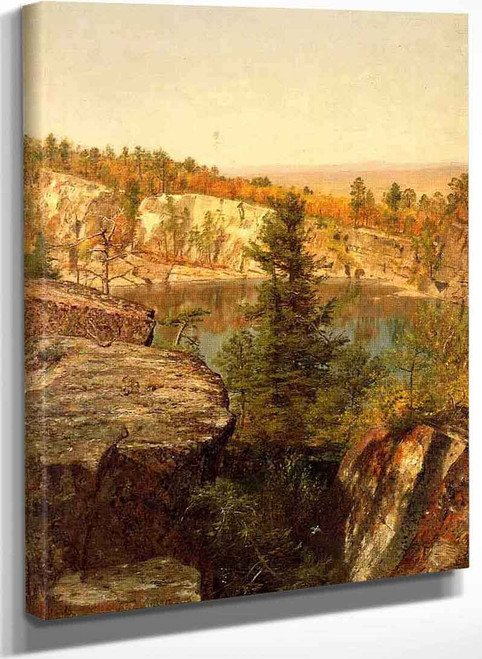 Rock Ledge And Pond By Thomas Worthington Whittredge
