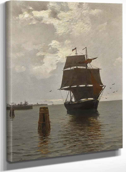 Sailing Ships On The Baltic Sea By Walter Leistikow