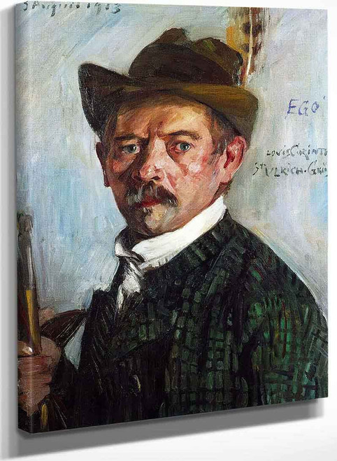 Self Portrait In A Tyrolean Hat By Lovis Corinth