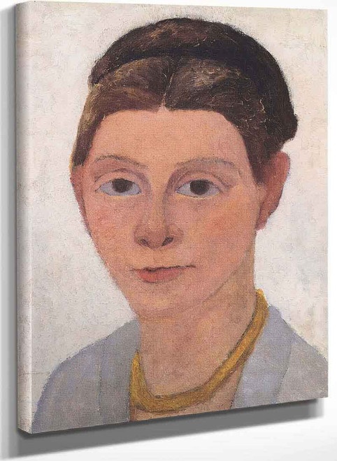 Self Portrait With Amber Necklace By Paula Modersohn Becker