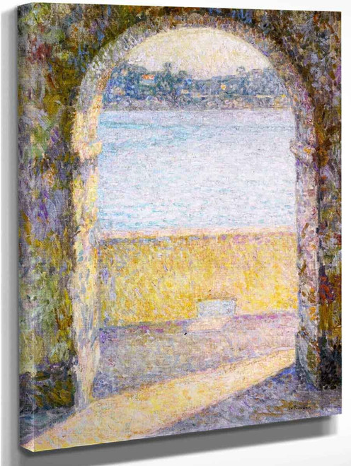 Door On The Sea, Villefranche Sur Mer By Henri Le Sidaner By Henri Le Sidaner