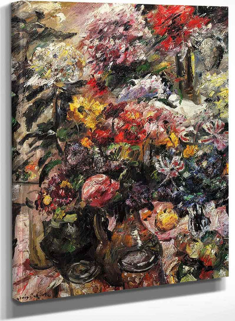 Still Life With Chrysanthemums And Amaryllis By Lovis Corinth