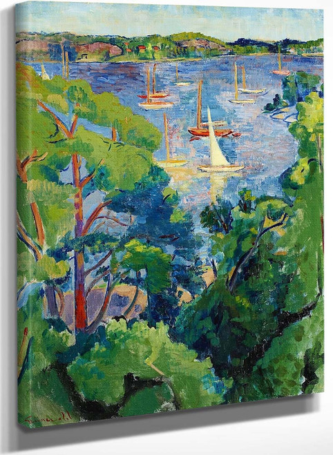 Summer View From Saltsjöbaden By Isaac Grunewald