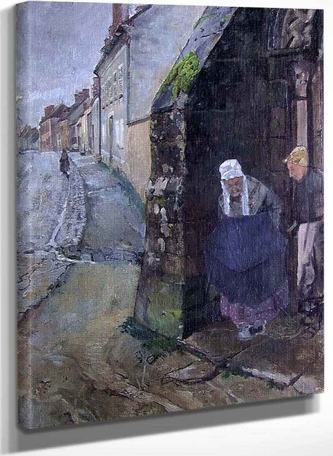 Sunday Morning Grez (Sketch) By Christian Krohg