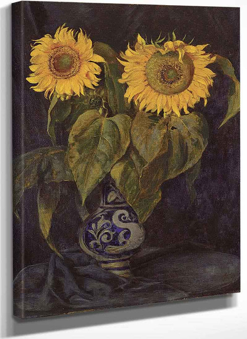 Sunflowers By Hans Thoma