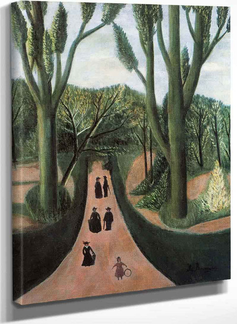 The Alley In Parc Montsouris By Henri Rousseau