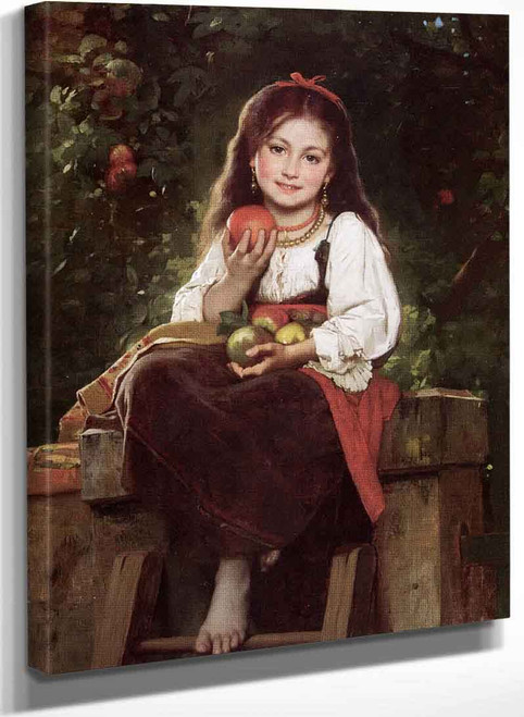 The Apple Picker By Leon Jean Basile Perrault