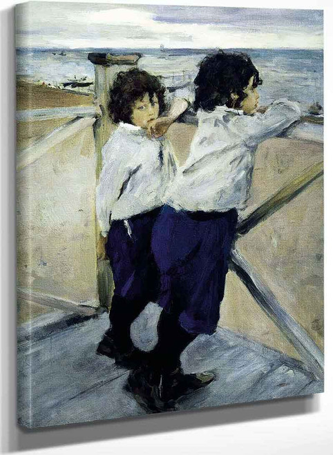 The Artists Children (Sasha And Yura Serov) By Valentin Serov