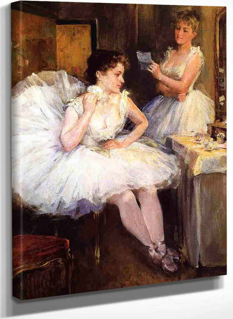 The Ballet Dancers (Also Known As The Dressing Room) By Willard Leroy Metcalf
