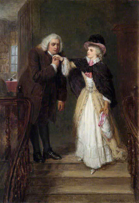 Dr Johnson And Mrs Siddons In Bolt Court By William Powell Frith Dr Johnson And Mrs Siddons In Bolt Court By William Powell Frith
