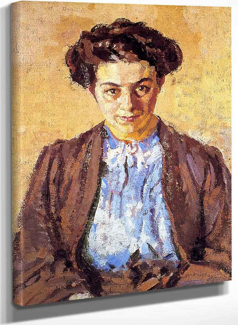 The Blue Blouse By Harold Gilman