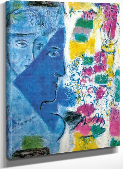 The Blue Face By Marc Chagall
