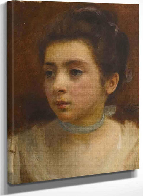 The Blue Ribbon By Gustave Jean Jacquet