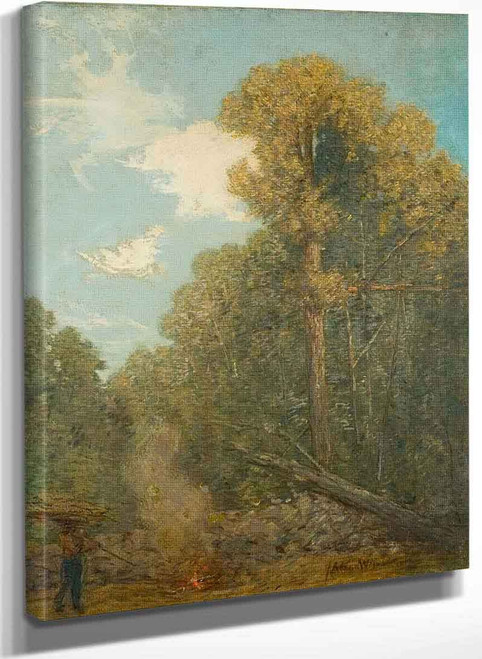 The Border Of The Farm By Julian Alden Weir