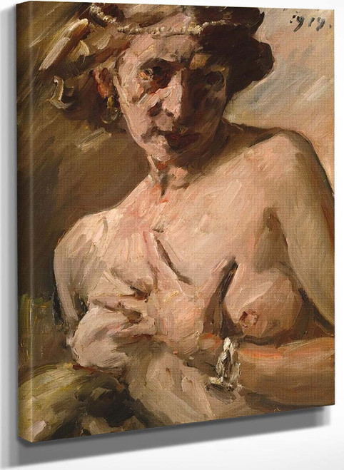 The Magdalen With Pearls In Her Hair By Lovis Corinth