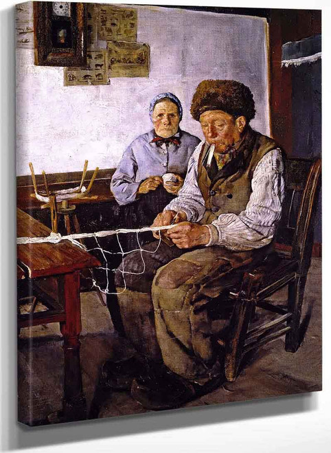 The Net Mender By Christian Krohg