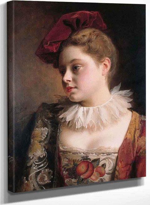 The Red Tocque By Gustave Jean Jacquet
