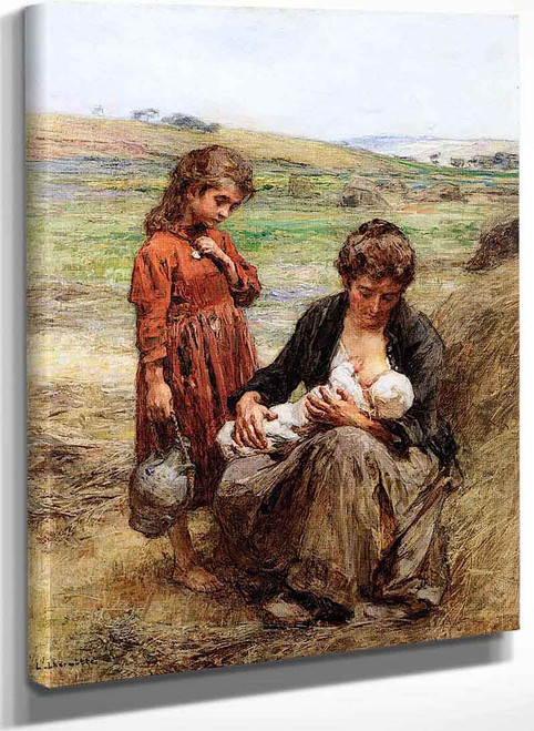 The Suckling (Also Known As The Young Mother) By Leon Augustin Lhermitte