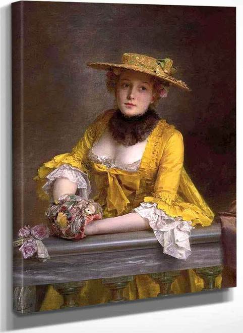 The Yellow Dress By Gustave Jean Jacquet