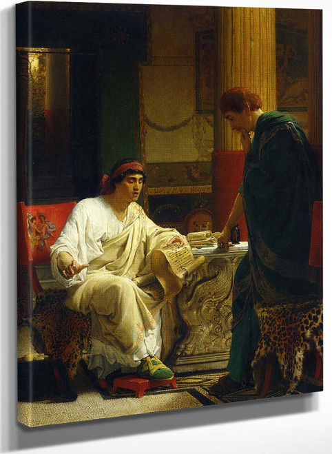 Vespasian Hearing From One Of His Generals Of The Taking Of Jerusalem By Titus (Also Known As The Dispatch Reading) By Sir Lawrence Alma Tadema