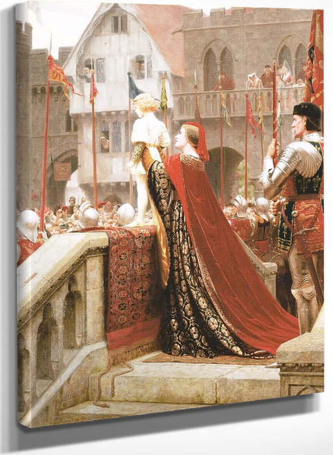 Vox Populi (Also Known As A Little Prince Likely In Time To Bless A Royal Throne) By Edmund Blair Leighton