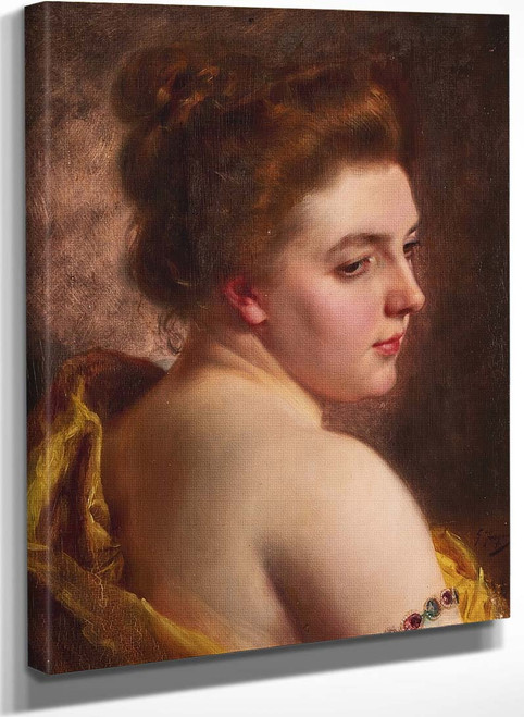 White Shoulders By Gustave Jean Jacquet