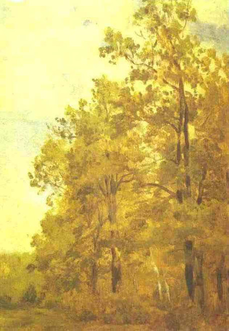 Edge Of A Forest. Study By Isaac Levitan