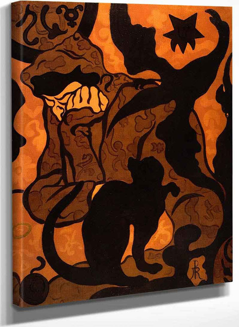Witch And Cat (Also Known As Crows) By Paul Ranson