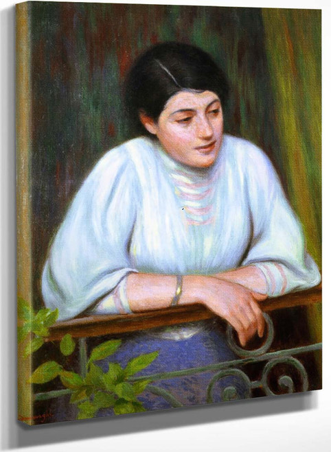 Woman At The Window By Federico Zandomeneghi