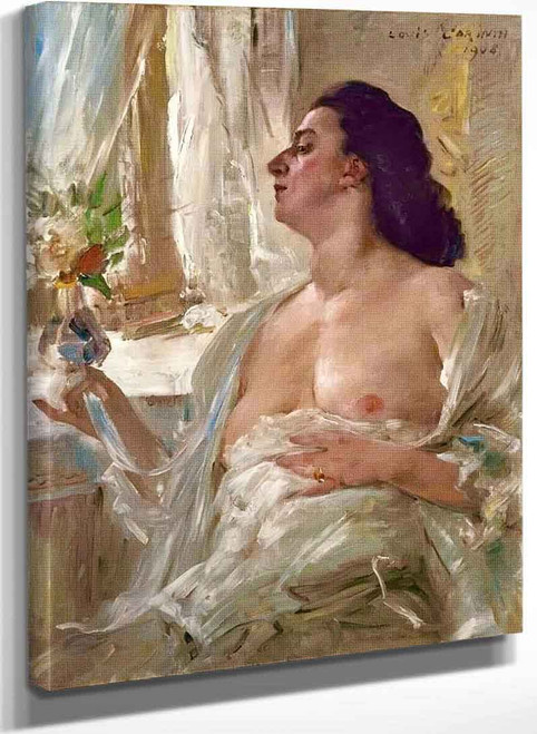 Woman At The Window By Lovis Corinth