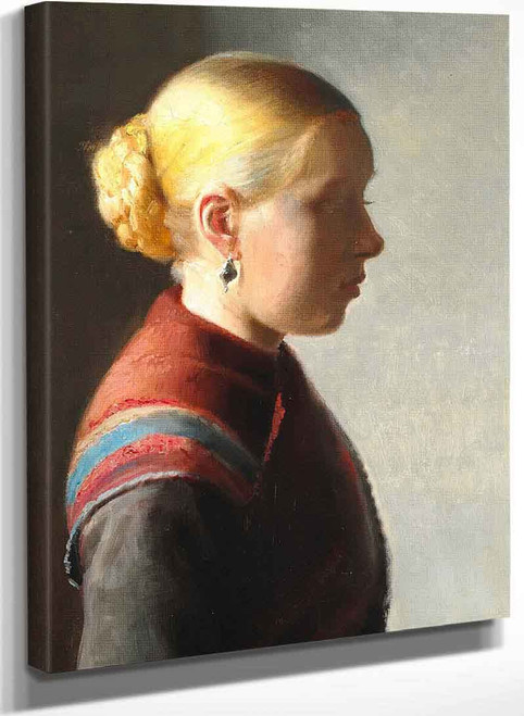Young Girl (Maren Brens) By Michael Peter Ancher