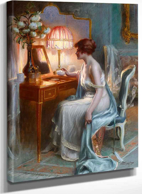 Young Woman Dressing Her Face By Delphin Enjolras