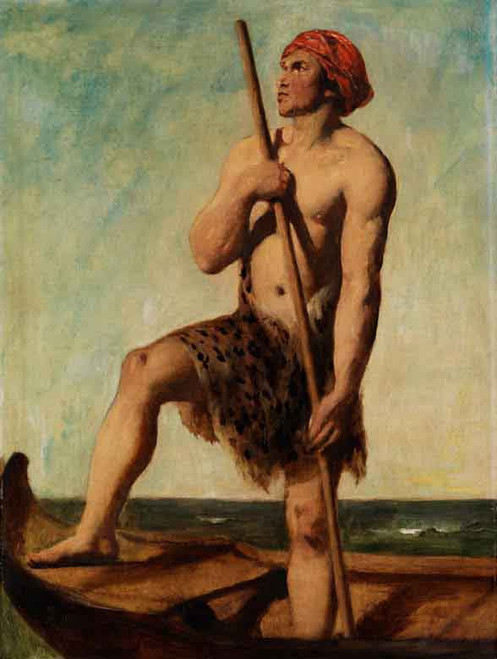 Egyptian Rower By William Etty By William Etty