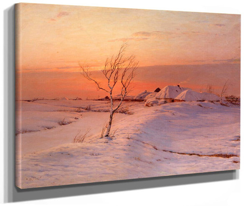 A Winters Evening By Nikolai Nikanorovich Dubovskoy