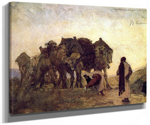 Abrahams Servant Finds Isaac A Bride Rebekah By Valentin Serov