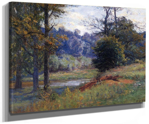 Along The Creek (Also Known As Zionsville) By Theodore Clement Steele