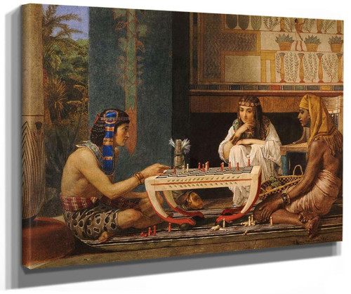 An Egyptian Game (Also Known As Egyptian Chess Players) By Sir Lawrence Alma Tadema