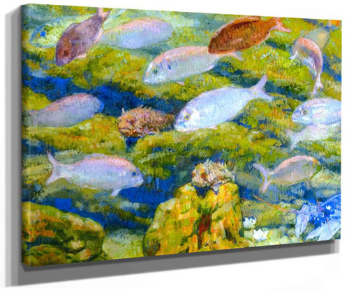 Aquarium Window (Sea Bream) By Theo Van Rysselberghe