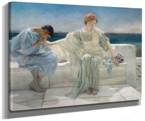 Ask Me No More... For At A Touch I Yield By Sir Lawrence Alma Tadema