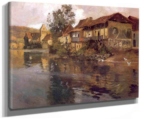 Beautiful Town By Fritz Thaulow