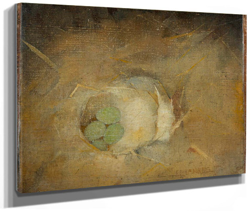 Birds Nest With Green Eggs By Jan Mankes