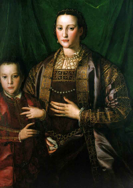 Eleonora Di Toledo, Duchess Of Florence, With Her Son Francesco, By Agnolo Bronzino