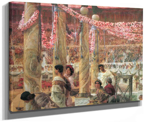 Caracalla And Geta (Also Known As A Bearfight In The Coliseum Ad 203) By Sir Lawrence Alma Tadema