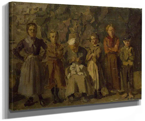 Cave Dwellers Dieppe By Harold Gilman